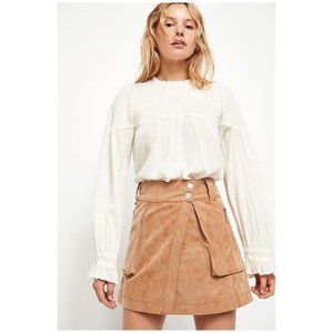 Free People Carson Utility Mini Skirt Came Size 8